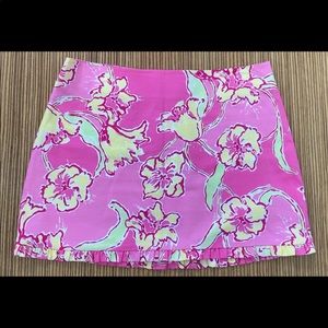 Lilly Pulitzer Hotty Pink Ruffle Callie Skirt